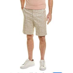 J. McLaughlin Oliver Tan/Cream Mini Nile Geo Oliver Shorts Men's‎ Size 42
